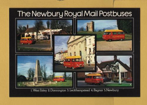 `The Newbury Royal Mail Postbuses` - Postally Unused - Royal Mail Postcard.